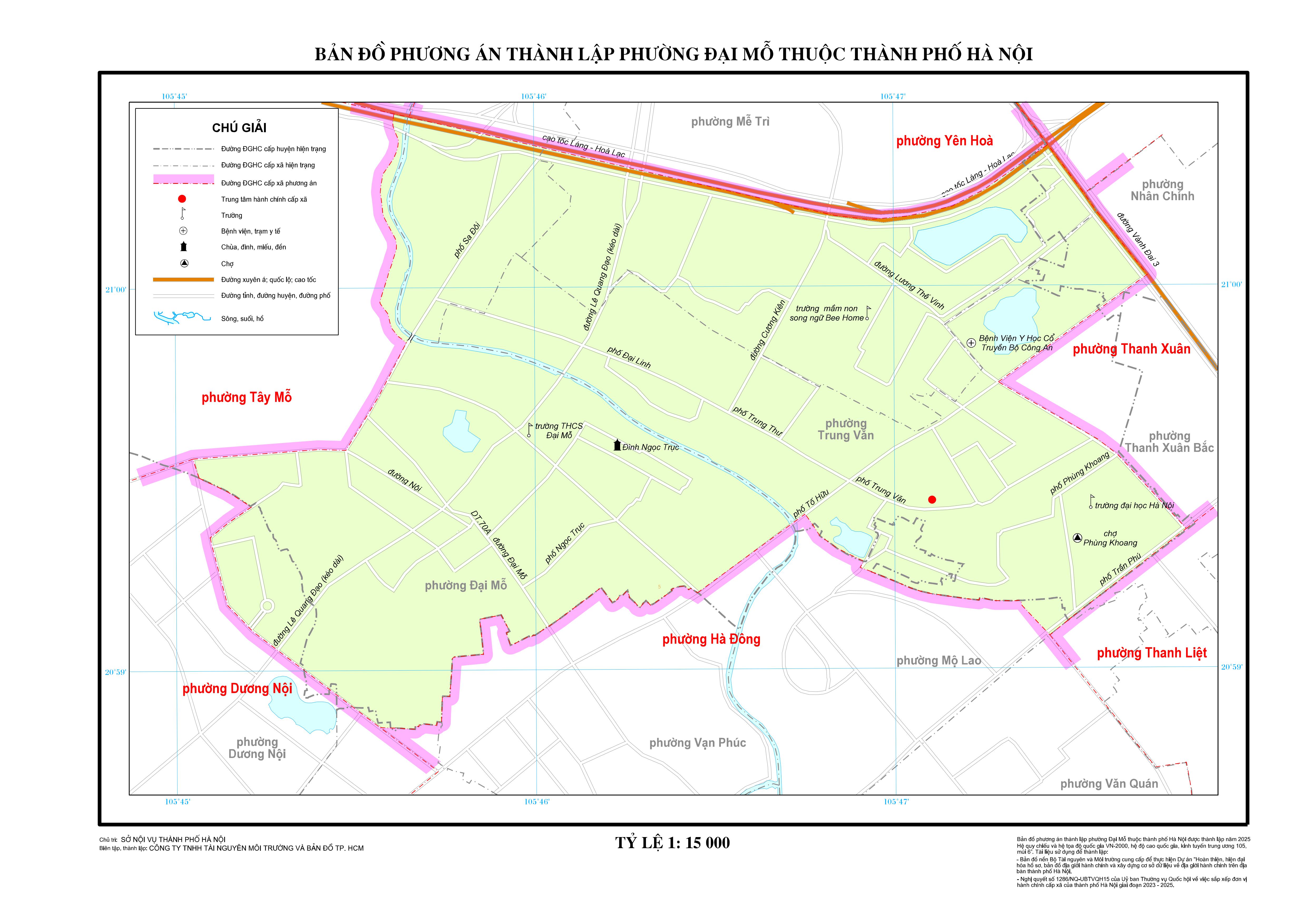 Bản đồ phường Đại Mỗ