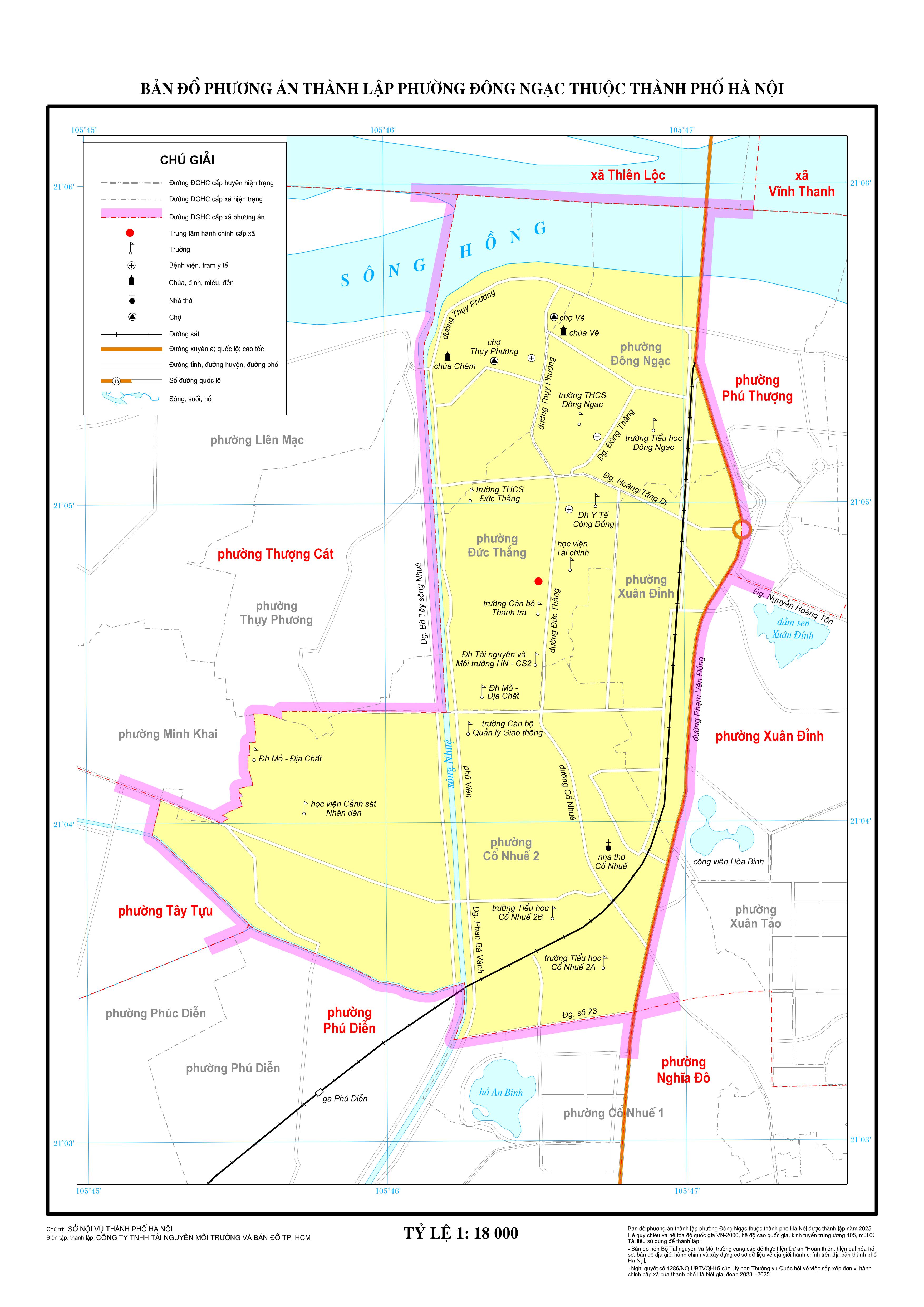 Bản đồ phường Đông Ngạc