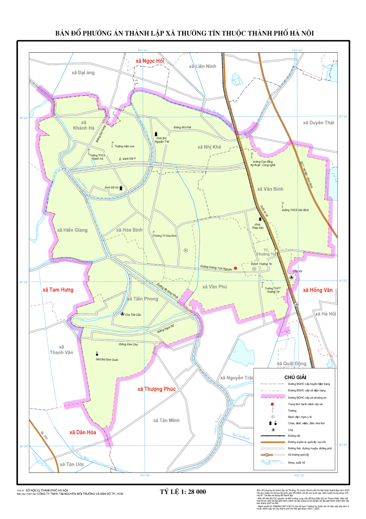 Bản đồ xã Thường Tín