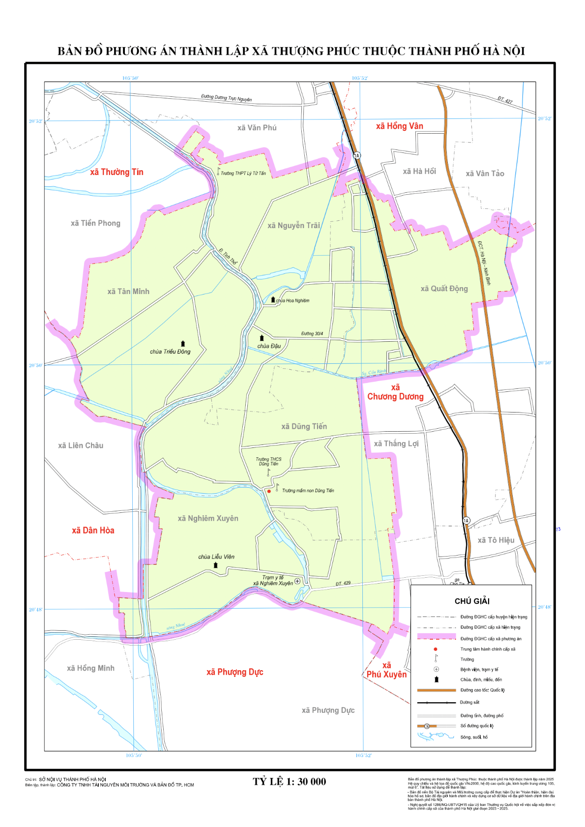 Bản đồ xã Thượng Phúc