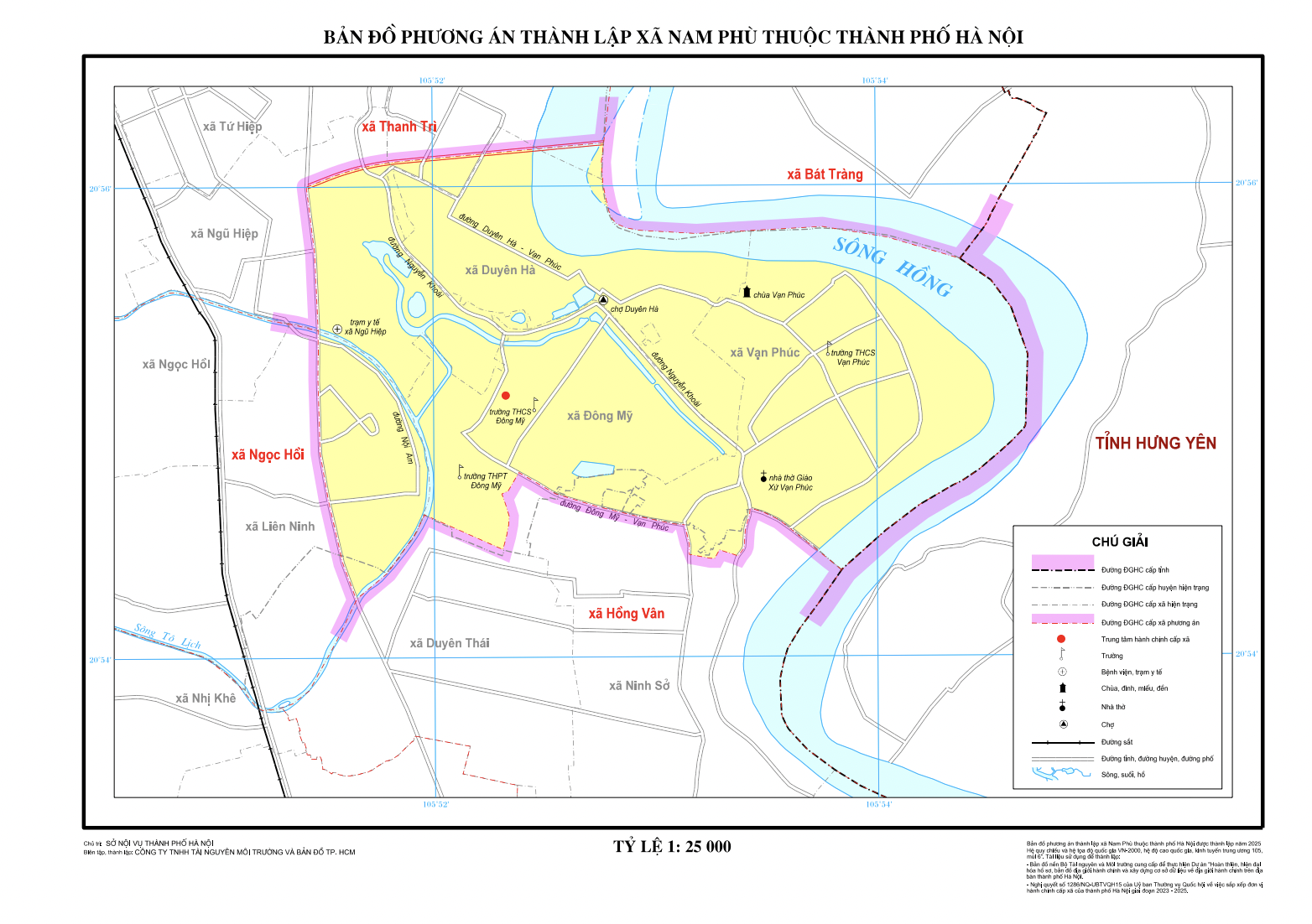 Bản đồ xã Nam Phù