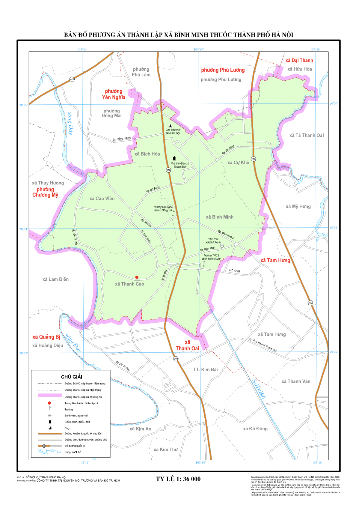 Bản đồ xã Bình Minh